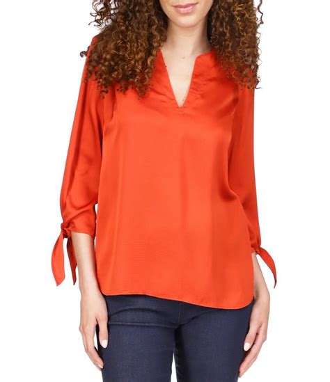 michael kors neck tie|michael kors tie neck blouse.